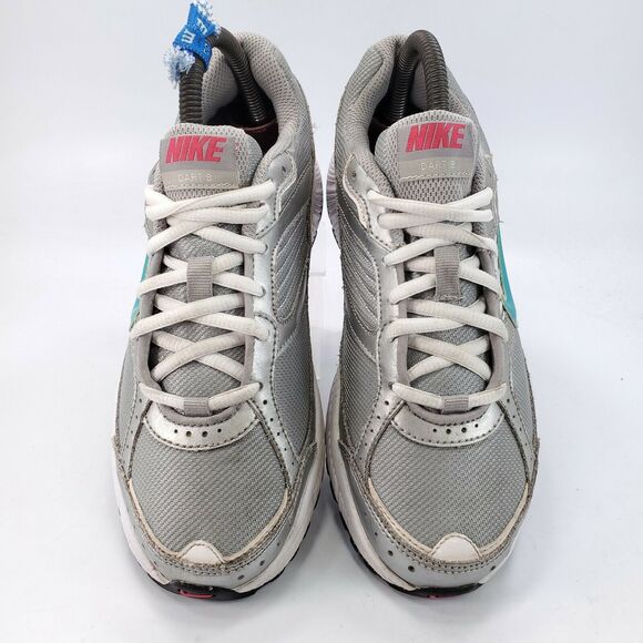 Nike Dart 8 Youth Lace Up Athletic Gym Shoe Girls Size 6 395743-005 Gray Blue - Picture 2 of 9